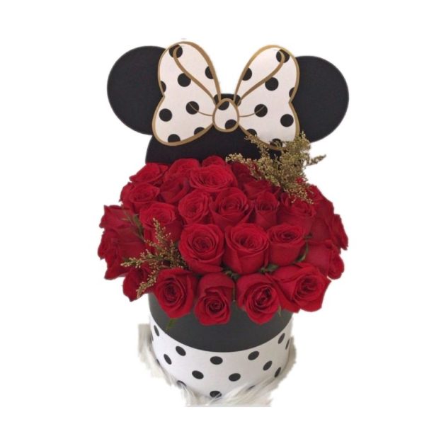 MINIE EARS AND RED ROSES