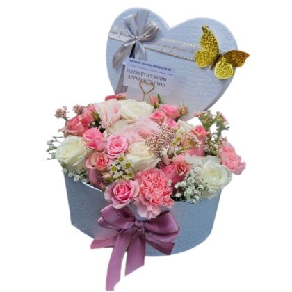 Mix Heart Flower Arrangement