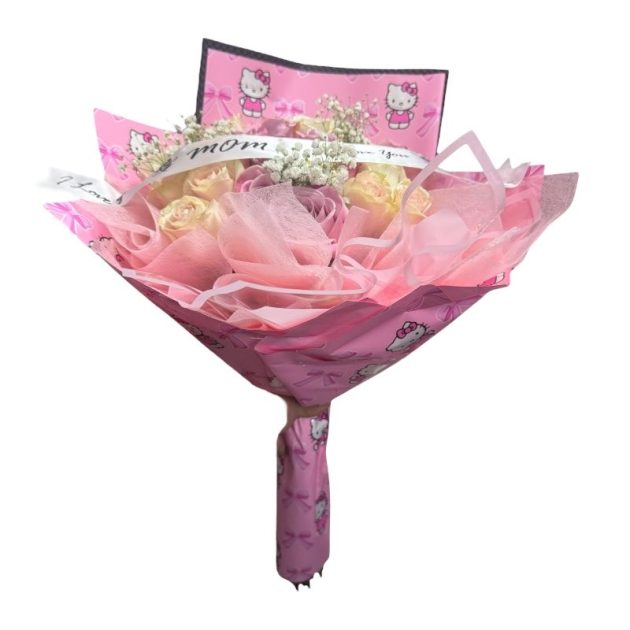 Hello Kitty 25 Roses Bouquet